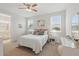 Another angle showing the bedroom and including views of the ensuite bathroom at 1462 Brookdale Ct, Oviedo, FL 32765