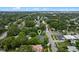 A serene aerial view showcasing a lush, tree-lined neighborhood with well-maintained homes and landscaping at 1519 N Westmoreland Dr, Orlando, FL 32804