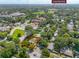 Aerial view highlighting the home's location near Cady Way Park at 1901 Loch Berry Rd, Winter Park, FL 32792