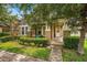 Charming home featuring a covered porch, lush landscaping, and a welcoming entrance with a white front door at 2246 Florida Soapberry Blvd, Orlando, FL 32828