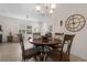Elegant dining area with a round table, decorative lighting, and a comfortable atmosphere at 2502 Seven Oaks Dr, St Cloud, FL 34772