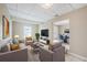 Staged living room with stylish seating, a modern TV setup, and an inviting open concept design at 26 Channing Ave, Orlando, FL 32811