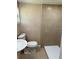Bathroom with tile shower and pedestal sink at 2847 W Harwood St # 0, Orlando, FL 32805