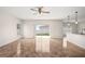 Bright living room featuring sliding glass doors and views of the backyard at 442 Churchill Ct, Kissimmee, FL 34759