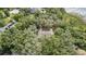 Aerial view of a beautiful home nestled amongst lush trees and landscaping at 137 Hickory Ridge Cir, Lake Mary, FL 32746