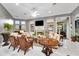 Cozy living room with fireplace, built-in shelving, and comfortable seating arrangement at 1810 Oakbrook Dr, Longwood, FL 32779
