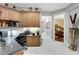 Office space featuring built-in cabinetry, sleek countertops, and access to a bedroom, perfect for working at home at 1810 Oakbrook Dr, Longwood, FL 32779