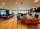 Resident lounge with ocean views, dining area and seating areas at 1925 S Atlantic Ave # 411, Daytona Beach, FL 32118