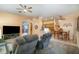 Spacious open-concept living area flows seamlessly to the dining space at 2063 Killinger St, Deltona, FL 32738