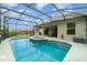 A refreshing pool and spa under a screened enclosure for outdoor enjoyment at 2063 Killinger St, Deltona, FL 32738