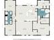 Detailed floor plan showcasing the layout of the home, including bedroom, bathroom, kitchen, and living spaces with dimensions at 2691 Phillips Rd, Christmas, FL 32709