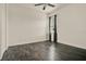 Bedroom featuring wood floors, ceiling fan, closet and a window with dark curtains at 289 Laurenburg Ln, Ocoee, FL 34761