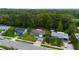Aerial view of the house showcasing its location, well-kept lawn, and surrounding greenery at 2943 Slippery Rock Ave, Orlando, FL 32826