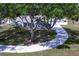 Charming home featuring mature trees, a circular driveway, and manicured landscaping at 32937 Scenic Hills Dr, Mount Dora, FL 32757