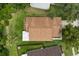 Overhead view of home featuring lush landscaping, well-maintained roof, and surrounding greenery at 4110 Boca Woods Dr, Orlando, FL 32826