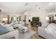 Bright living room with vaulted ceilings, wood flooring, and modern decor at 4110 Boca Woods Dr, Orlando, FL 32826