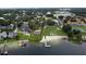 Waterfront property featuring a private beach, lush greenery, a boat dock, and a lake view at 5529 Hansel Ave, Orlando, FL 32809