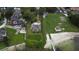 Aerial view of the property showcasing its backyard and lakefront access at 5529 Hansel Ave, Orlando, FL 32809