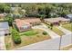 An eye-level exterior view of a charming single-story house, with a well-manicured lawn and a paved driveway at 5812 Viking Rd, Orlando, FL 32808