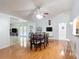 Bright dining room features hardwood floors, and lots of natural light at 700 E Mattie St, Sanford, FL 32773