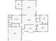 Detailed floor plan of the home showcasing layout of bedrooms, bathrooms, living spaces, and garage at 700 E Mattie St, Sanford, FL 32773