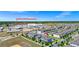 Aerial view of the townhome's location to the neighborhood elementary school at 9909 Alliteration Aly, Winter Garden, FL 34787