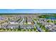 An aerial view showing the townhome's location within the neighborhood at 9909 Alliteration Aly, Winter Garden, FL 34787