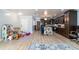 View of the kitchen featuring an island with breakfast bar seating and open layout at 1167 Lake Blanche Dr, Orlando, FL 32808