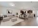 Open-concept living area connecting the kitchen, dining, and living spaces for easy flow at 15477 Blackbead St, Winter Garden, FL 34787