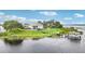 Wide-angle aerial view capturing the expansive property, including the home and dock at 15779 Tangerine Dream Ct, Winter Garden, FL 34787