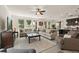 Spacious living room with multiple windows providing views of the lush backyard at 1613 Water Elm Ct, Orlando, FL 32825