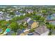 Aerial view of a neighborhood with homes, mature trees, and a pool at 4065 Anissa Ave, Orlando, FL 32814