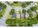 An aerial view of the home showing its location within a quiet residential neighborhood at 4519 Willamette Cir, Orlando, FL 32826