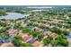 Picturesque aerial view displaying closely grouped homes surrounded by mature trees, highlighting a cozy neighborhood environment at 5063 Carillon Ln, Windermere, FL 34786