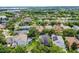 The home is marked on an aerial view of a peaceful suburban neighborhood filled with mature trees at 5063 Carillon Ln, Windermere, FL 34786