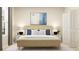 Serene main bedroom with neutral tones, a decorative headboard, and soft lighting at 695 Peroni Ave, Debary, FL 32713