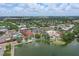 Great aerial view of the town center and lake area featuring colorful buildings, and local cityscape at 720 Celebration Ave # 245, Kissimmee, FL 34747