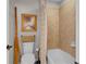 Bathroom features tile shower, bathtub, toilet, and bamboo accents at 888 Wakulla Ln, Winter Springs, FL 32708
