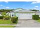 Inviting one-story home with a well-maintained lawn, complemented by a two-car garage, embodying suburban comfort at 1028 Ocala Woods Ln, Orlando, FL 32824
