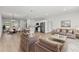 Bright, open-concept living space with modern kitchen and dining area at 14915 Sw 39Th Cir, Ocala, FL 34473