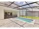 Beautiful screened-in pool area perfect for outdoor entertaining and relaxation at 16129 Palm Frond Ave, Clermont, FL 34714