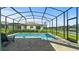 Stunning screened-in pool with patio and lounge chairs, perfect for enjoying sunny days and entertaining guests at 1650 Key Bay Trl, Kissimmee, FL 34747