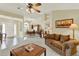 Inviting living room featuring a classic sofa, chandelier, and elegant furnishings for a comfortable ambiance at 2520 Nw 53Rd Avenue Rd, Ocala, FL 34482