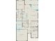 Home floor plan showcasing open layout with kitchen, bedrooms, lanai, gathering room, and garage at 2757 Redblush Ter, St Cloud, FL 34772