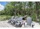 Charming dock with Adirondack chairs providing a serene spot to enjoy the tranquil lake and peaceful surroundings at 2908 Lee Shore Loop, Orlando, FL 32820