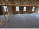 An unfinished room is framed for windows at 30124 Misty Pines Road, Mount Dora, FL 32757