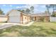 Charming single-story home featuring a two-car garage, well-maintained lawn, and lovely landscaping at 3149 Quail Dr, Deltona, FL 32738