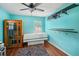 Unique spare bedroom with tanning bed, sauna, and closet space, offering versatile wellness options at 3312 Se 6Th St, Ocala, FL 34471