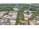 Aerial shot featuring a blend of commercial buildings and lush, green foliage at 405 Courtlea Park Dr, Winter Garden, FL 34787