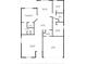 Detailed floor plan showcasing the layout of the home, including the location of the living room, bedrooms, and kitchen at 4642 Waterside Pointe Cir, Orlando, FL 32829